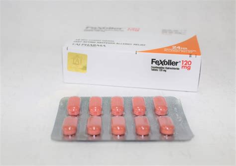 Fexofenadine Hcl Tablet 120mg manufacturers India, Suppliers