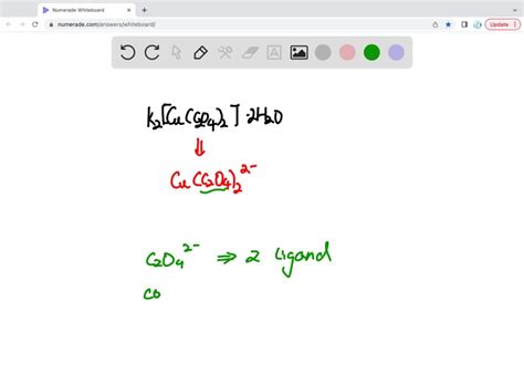 What is the coordination number, geometric shape, and oxidation number ...