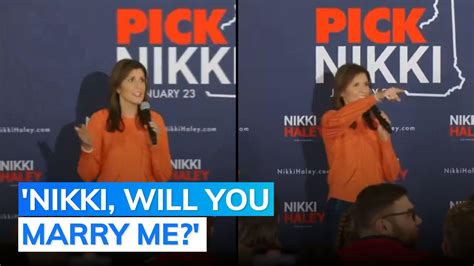 Man proposes to Nikki Haley at New Hampshire rally. Here‘s how she responded | Editorji