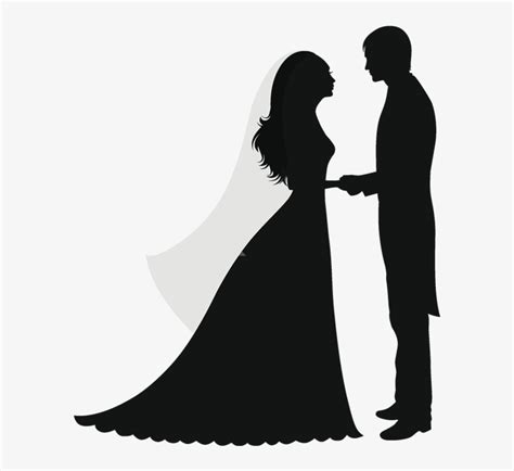 Wedding Bride - Married Couple Silhouette Transparent PNG - 600x800 ...