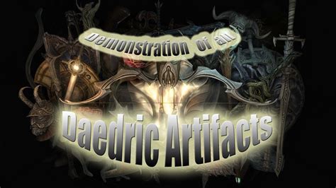 Demonstration of all Daedric Artifacts| Skyrim Guide - YouTube