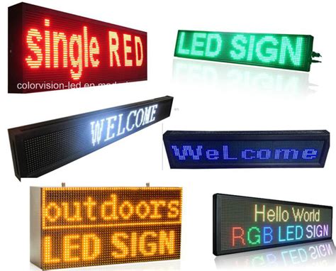 Mini Programmable Outdoor P10 RGB LED Moving Message Display Signs ...