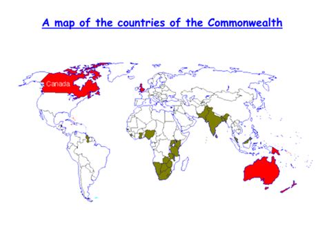 Commonwealth map | Teaching Resources