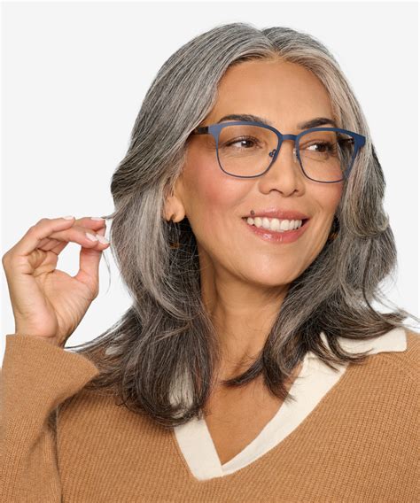 Intense Square Navy Blue & Tortoise Full Rim Eyeglasses | Eyebuydirect Canada