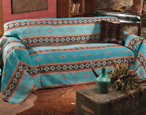 Canyon Shadows Sofa Cover | Turquoise sofa, Turquoise couch, Southwestern sofas