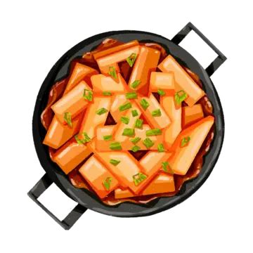 tteokbokki,korean food,food illustrations,food,tteokbokki illustration ...