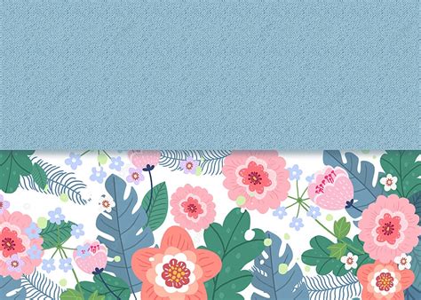 Gray Blue Bloom Color Floral Card Background, Gray Blue, Bloom, Color ...