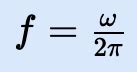 What is natural frequency formula?