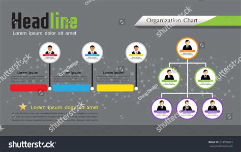 Organization Chart Template Stock Vector (Royalty Free) 614596073 ...