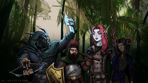 DnD group art by me : r/DungeonsAndDragons