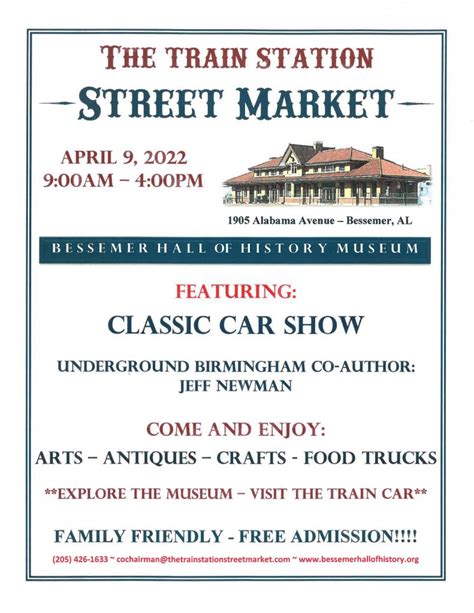 The Train Station Street Market Event – The City of Bessemer