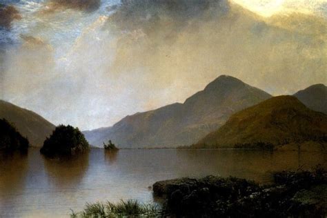 Lake George 1869 American Nature Landscape Painting By John Kensett Repro | Hudson river school ...