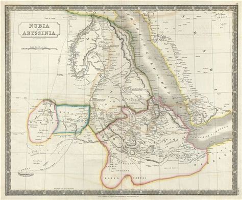 Nubia and Abyssinia.: Geographicus Rare Antique Maps