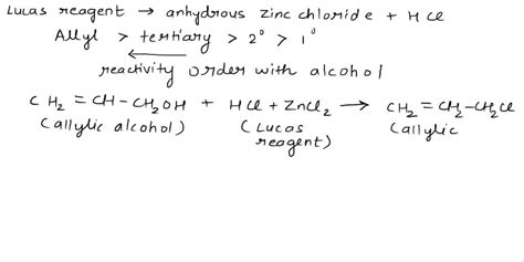 SOLVED: POST LAB QUESTIONS: 1) Explain the difference in reactivity of allyl alcohol (CH2 ...