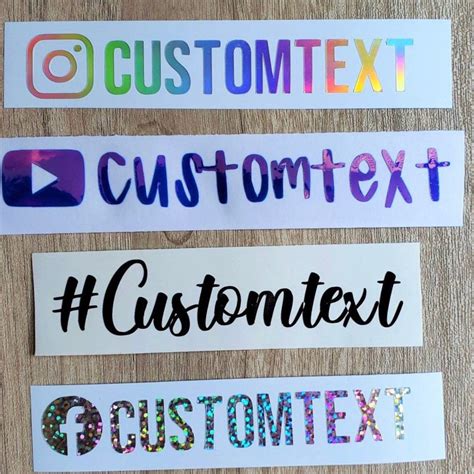 Car decal stickers Instagram handle decals | Etsy
