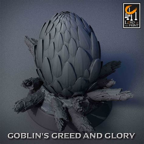 Dnd Green Dragon Eggs 3D Print by Lord of the Print Miniature Fantasy ...