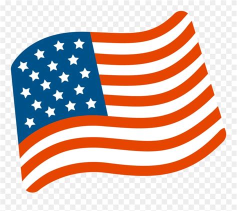 Download Usa Flag Waving Png - Us Flag Emoji Png Clipart (#476195) - PinClipart