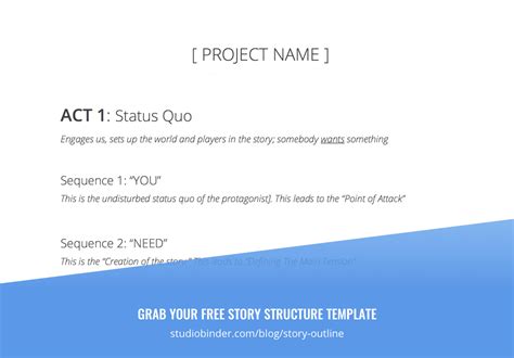 How to Write a Story Outline that Works [FREE Script Outline Template]