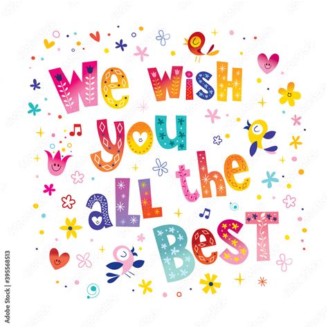 we wish you all the best Stock Vector | Adobe Stock