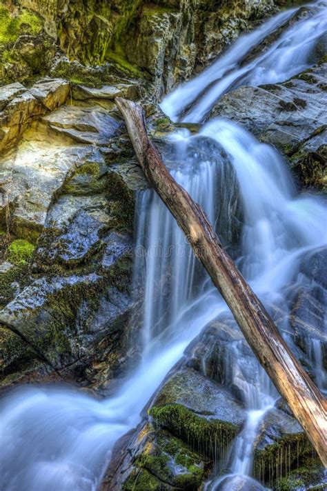 Cascading Snow Creek Falls. Stock Image - Image of snow, natural: 57379457