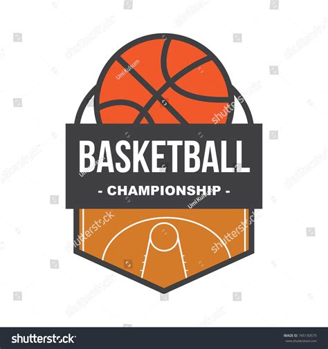 Basketball Badge Vector Illustration Stock Vector (Royalty Free ...