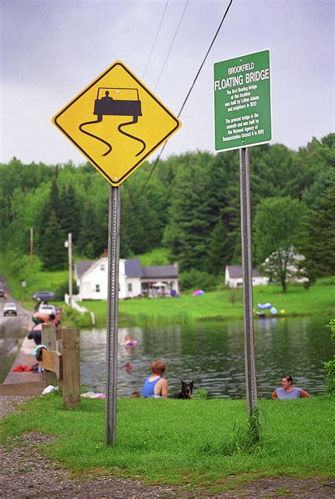 Brookfield, Vt - Floating Bridge 2 Photograph by Frank Romeo - Fine Art America