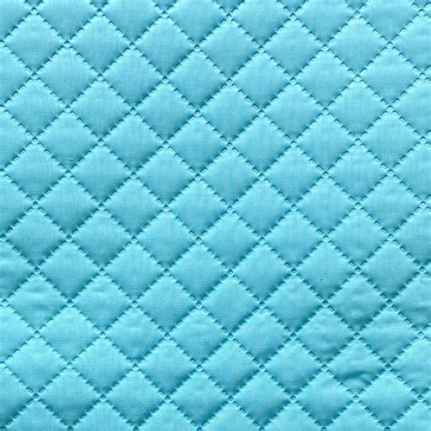 Pre-Quilted Fabric (Turquoise) 0.5yard