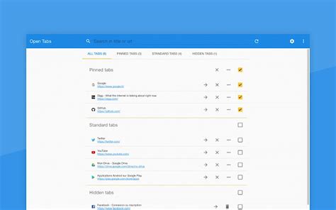 Open Tabs - Chrome Web Store