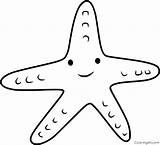 Easy Cute Starfish Image Coloring Pages  Cool sketch template