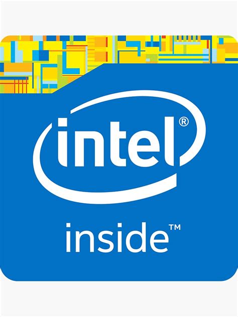 "Intel Inside " Sticker for Sale by ZiiZ | Redbubble