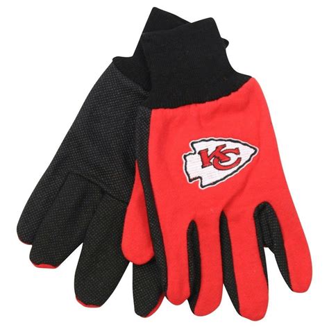 KANSAS CITY CHIEFS Sports Utility Gloves With Pvc Grip 2 Tone | Etsy