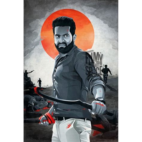 Tribute to Jr.NTR - Aravinda Sametha Veera Raghava Poster - Filmy Space