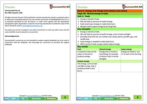 Grade 5 Natural Sciences & Technology Term 3 (NST) (Platinum ...