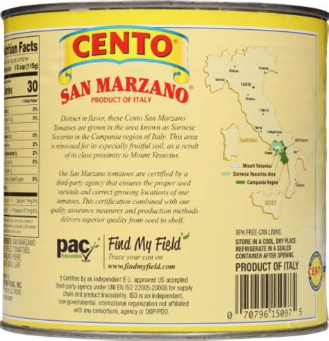 Cento® San Marzano Peeled Tomatoes, 106 oz - Fred Meyer