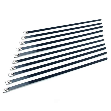 zip ties stainless steel, black, set of 10, 8,0 x 350mm, € 9,90