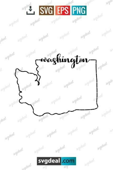 Free Washington State Svg - SVGDeal.com