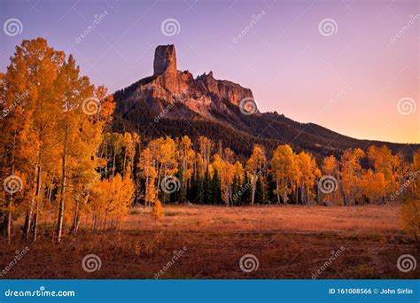 Fall Colors at Chimney Rock in Owl Creek Pass Near Ridgeway, Colorado ...