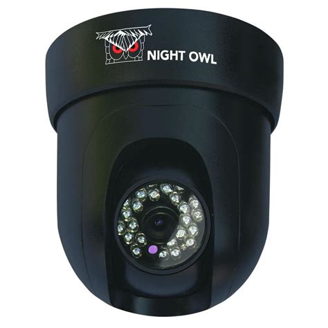 Night Owl Wired 600 TVL Dome Pan and Tilt Indoor Camera - Black-CAM-PT624-B - The Home Depot