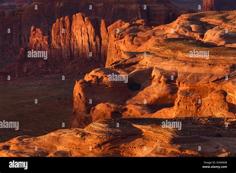 Monument Valley viewed from Hunts Mesa, Arizona Stock Photo - Alamy