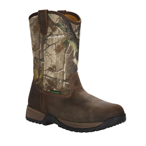 Men's Georgia Boots® 11" Riverdale Camo Waterproof Wellington Work ...