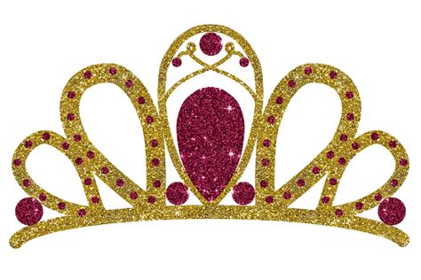 Gold Princess Crown PNG Transparent, Luxury Gold Princess Crown With Red Diamond, Princess Crown ...