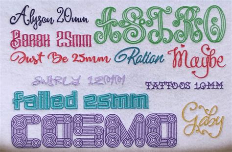 ESA Fonts for Hatch and Wilcom Software | Machine Embroidery