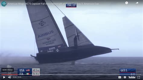 American Magic’s Patriot Capsizes – sailish.com