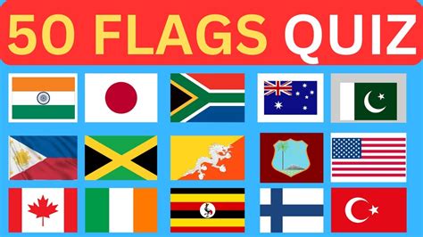 50 COUNTRIES GUESS THE FLAG QUIZ | ULTIMATE FLAG QUIZ - YouTube