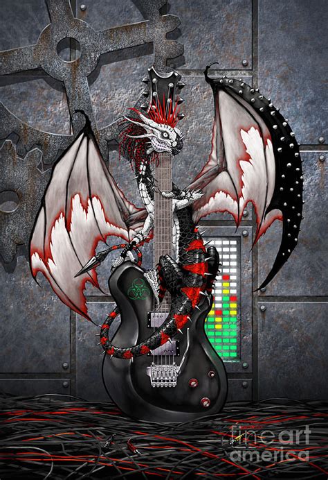 Tech-N-Dustrial Music Dragon Digital Art by Stanley Morrison - Pixels