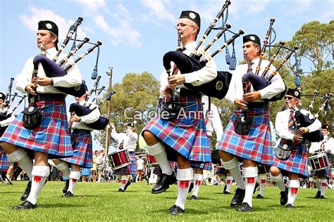 "Scottish Highland Pipe & Drum Band " by Carole-Anne | Redbubble