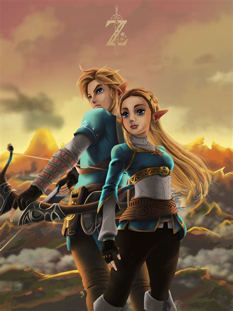 [ART OC] My Zelda Breath of the Wild poster art. : r/zelda