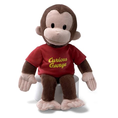 Curious George - Red Shirt LargeStuffed Plush Toy,41 x 20 x 20cm: Toy ...