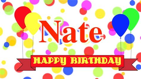 Happy Birthday Nate Song - YouTube