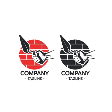 Bricklayer logo template vector illustration 13435696 Vector Art at ...